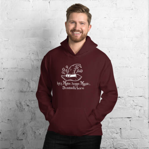 Let's Make Some Magic... Dumblewhore - Maroon Kinky Hoodie for Men