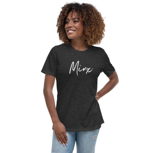 Minx - charcoal t-shirt - kinky/bdsm t-shirts for women