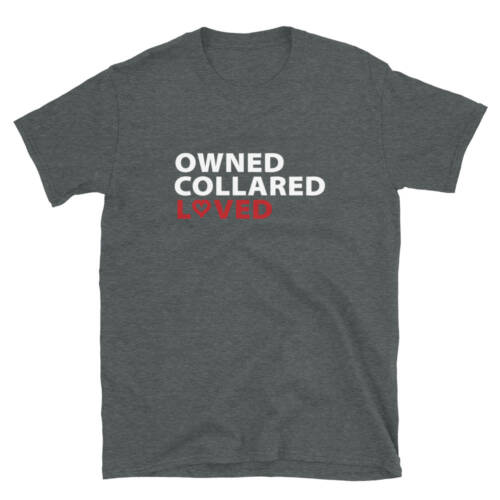 Owned, Collared, Loved Lifestyle T-shirt Grey