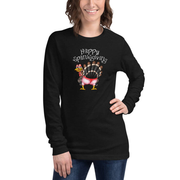 Happy Spanksgiving Long Sleve Tee - Image 5