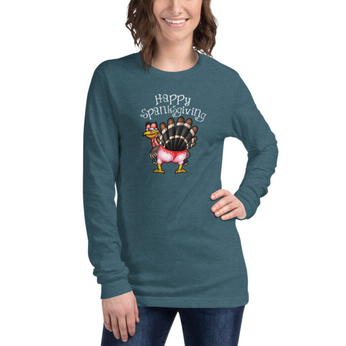Happy Spanksgiving Long Sleve Tee - Image 8