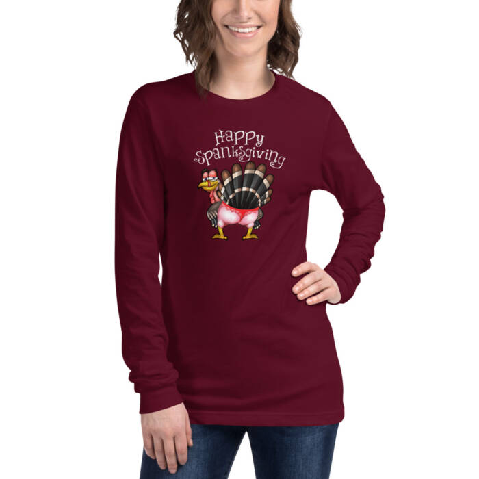 Happy Spanksgiving Long Sleve Tee - Image 6