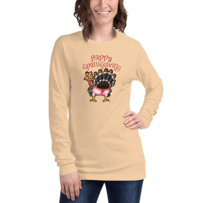 Happy Spanksgiving Long Sleve Tee - Image 3